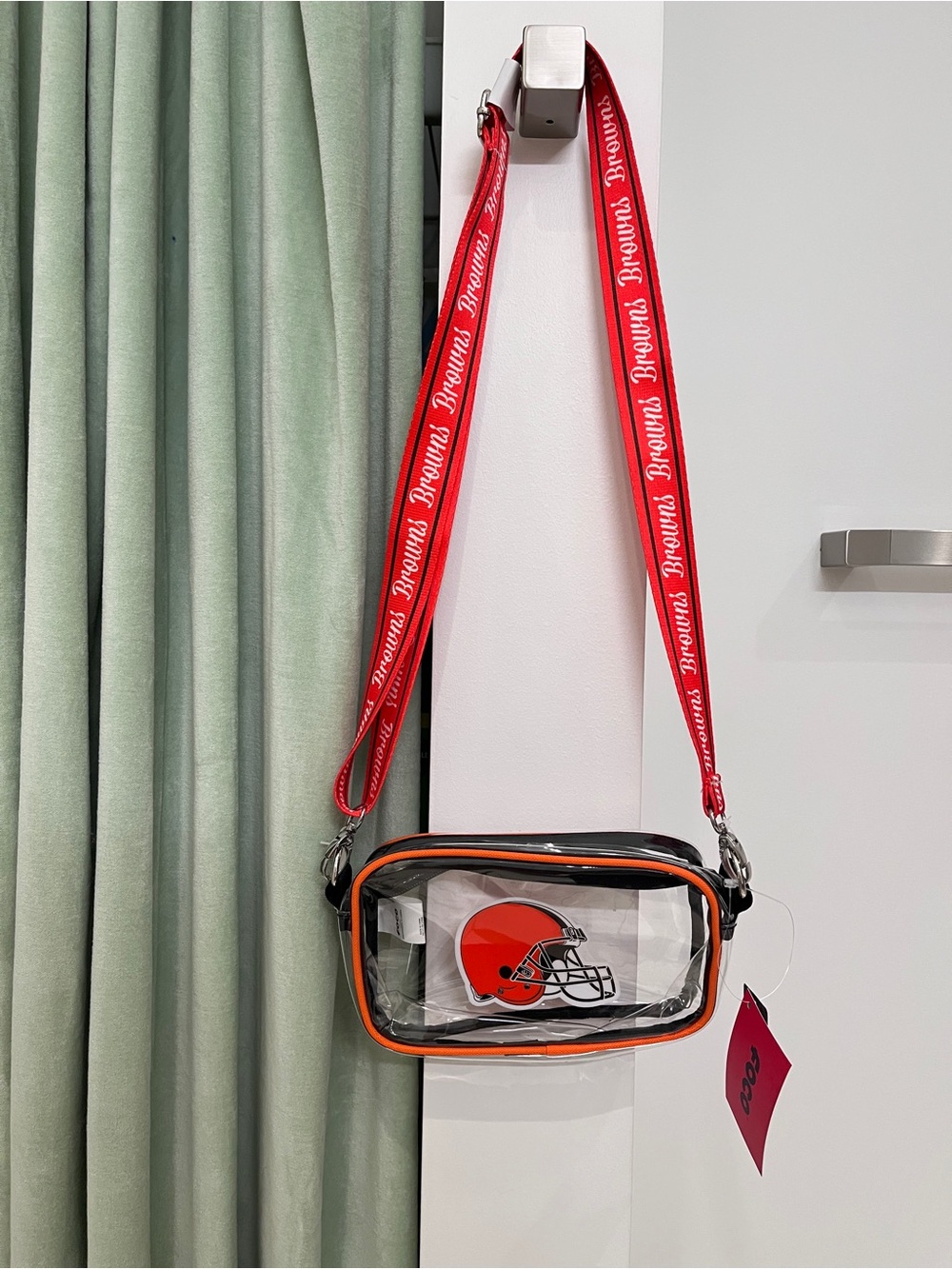 Cleveland Browns clear stadium bag